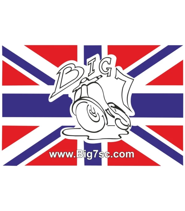 Big 7 Union Jack Sticker - £2.25 inc vat & carriage
